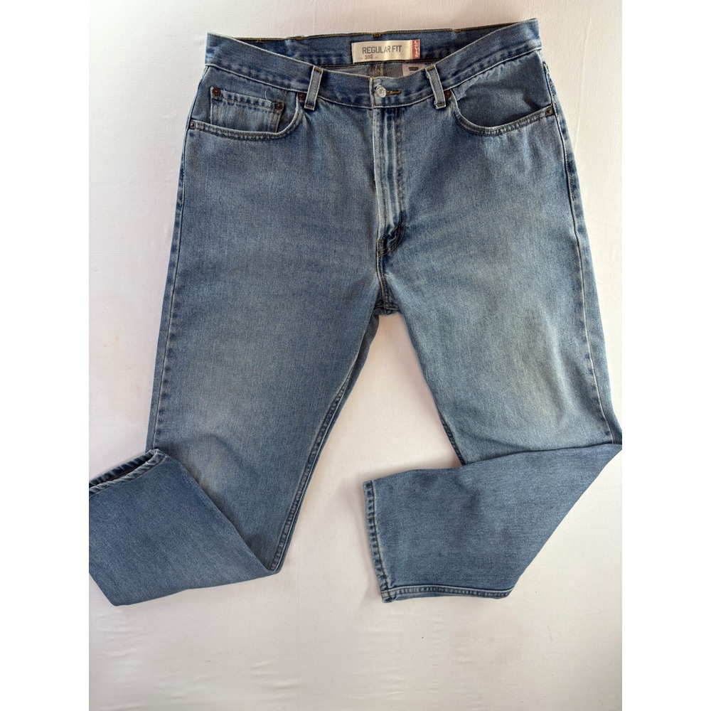Vintage Levis 505 Regular Fit Jeans Mens 38x32 Blue Denim Straight Leg 005054891